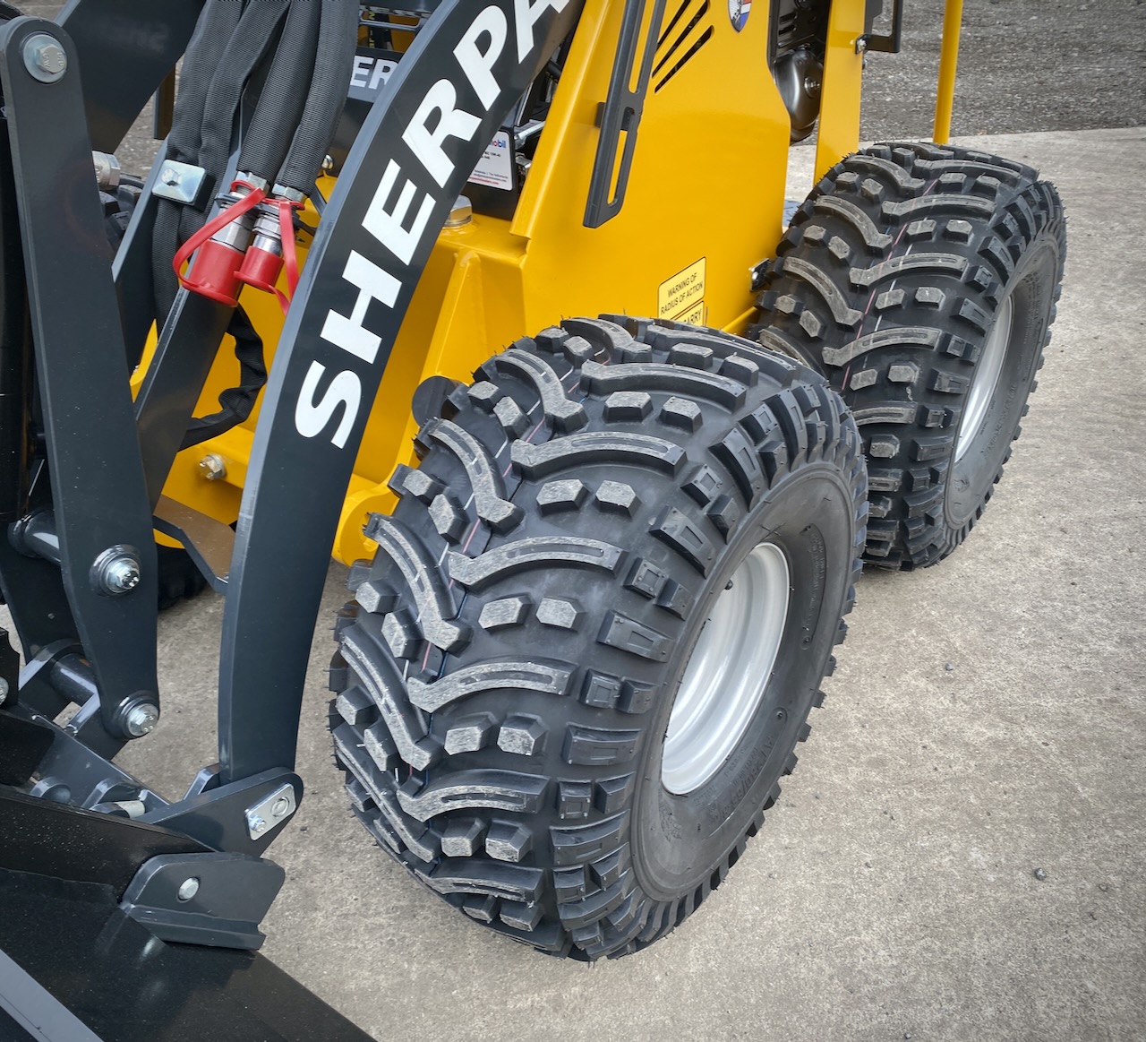Wide Trac Tyres for Sherpa Mini Loader